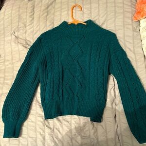 Green Knitted Sweater